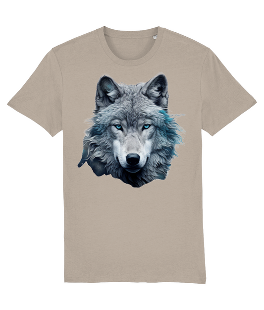 Shirt Wolf met blauwe ogen